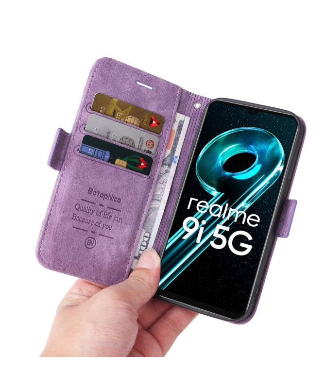 Housse Realme 9i 5G Rétro à Lanière