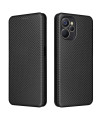Housse Realme 9i 5G simili cuir fibre de carbone