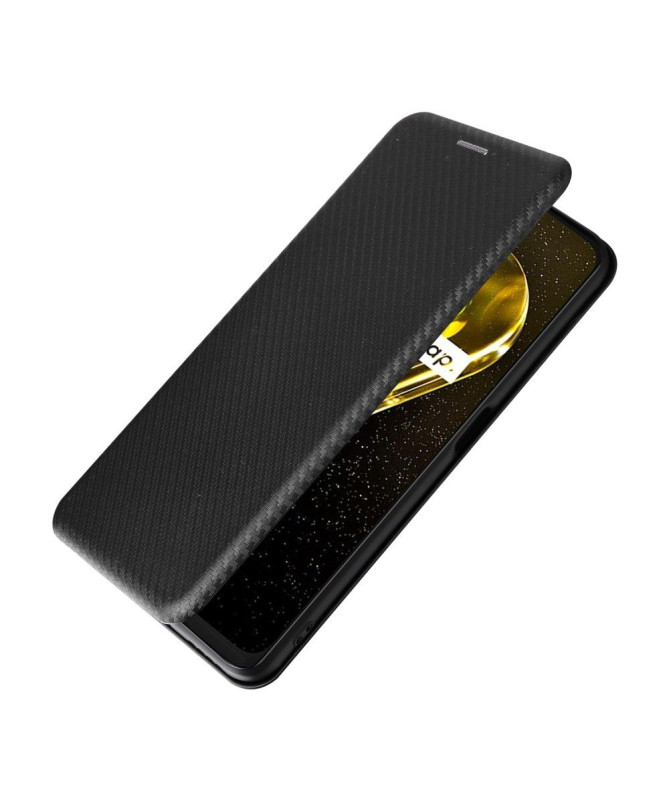 Housse Realme 9i 5G simili cuir fibre de carbone