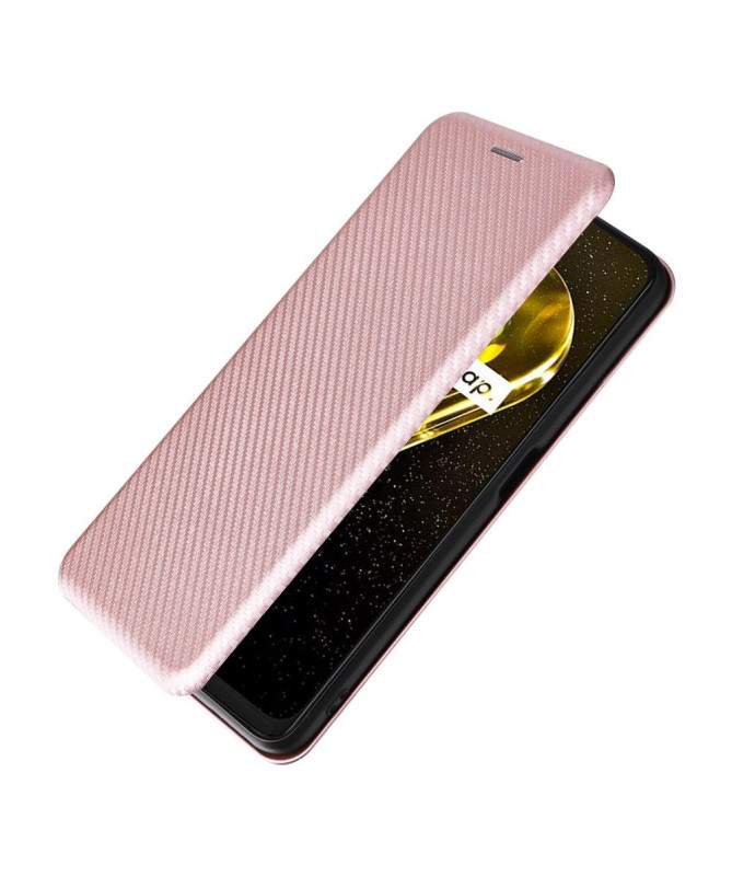 Housse Realme 9i 5G simili cuir fibre de carbone