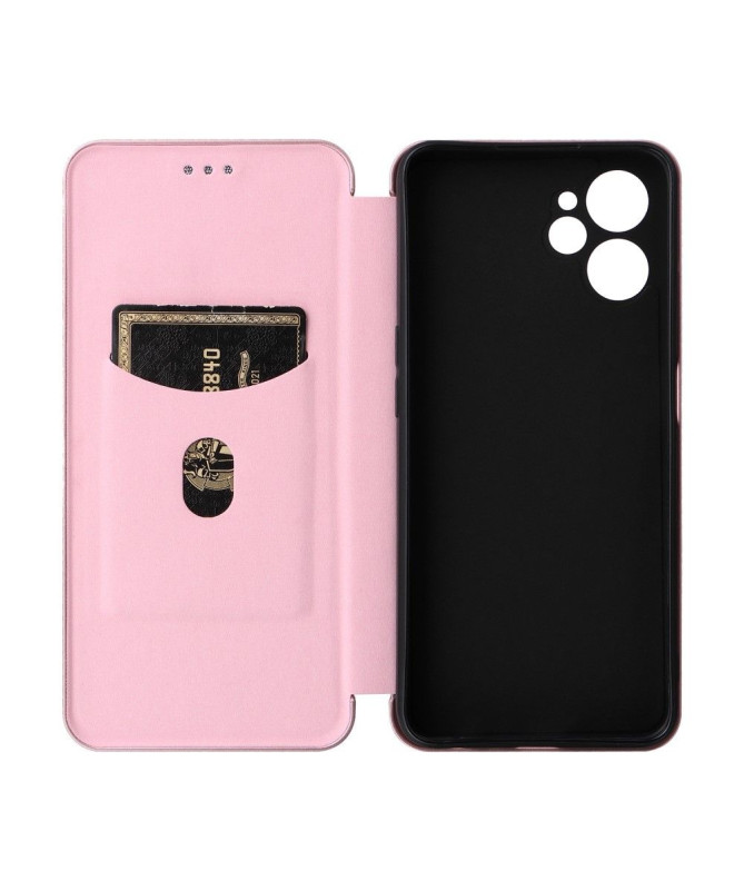 Housse Realme 9i 5G simili cuir fibre de carbone