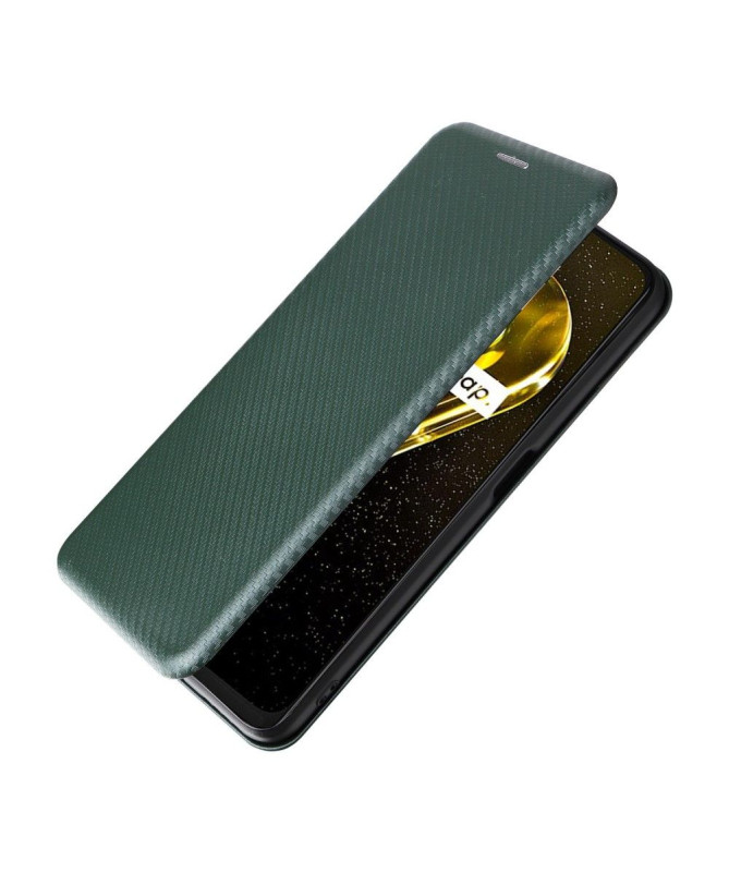 Housse Realme 9i 5G simili cuir fibre de carbone