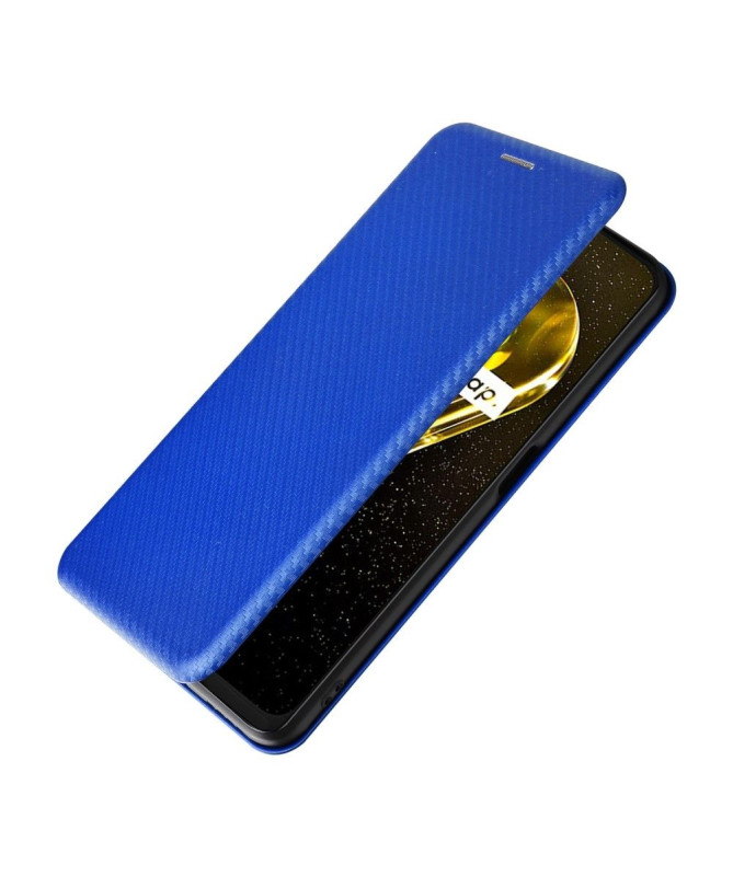 Housse Realme 9i 5G simili cuir fibre de carbone