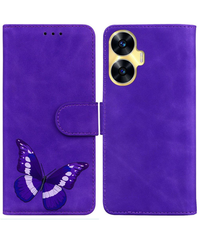 Housse Realme C55 Protection Papillon Coloré
