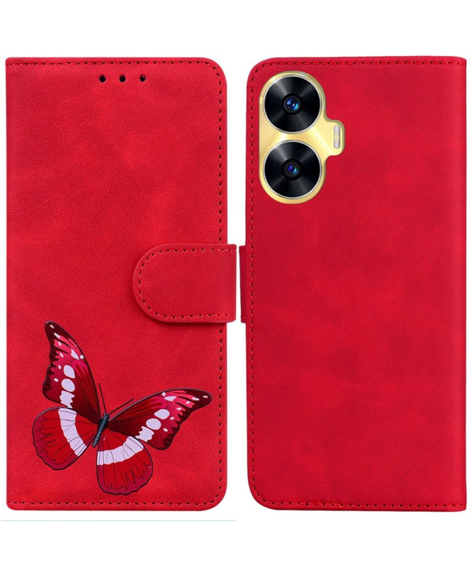 Housse Realme C55 Protection Papillon Coloré