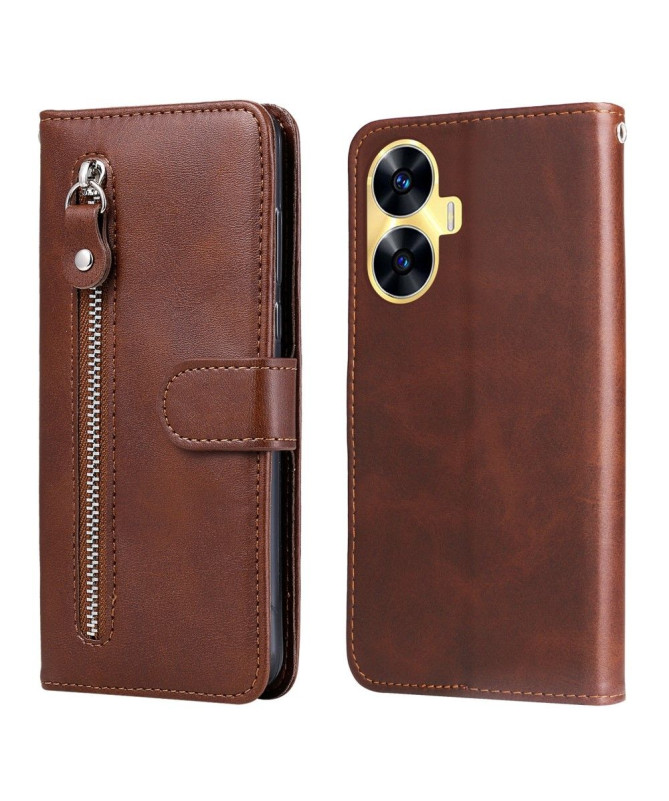 Housse Realme C55 Zipper Pocket Fonction Support