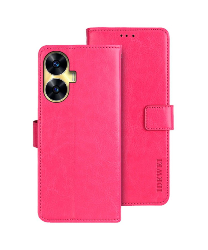 Housse Realme C55 IDEWEI Folio Effet Cuir