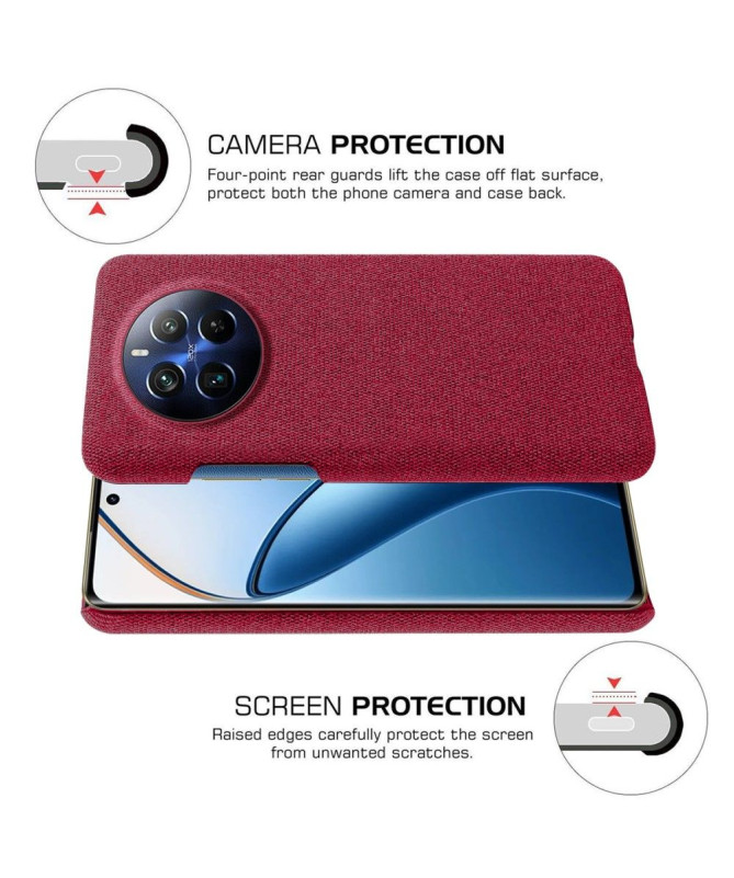 Coque Realme 12 Pro / 12 Pro Plus revêtement tissu