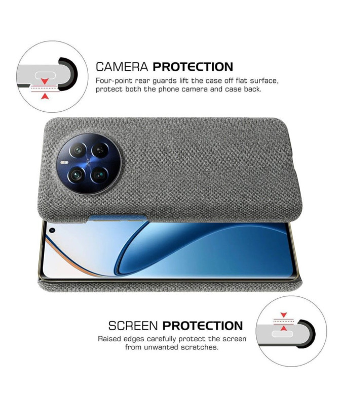 Coque Realme 12 Pro / 12 Pro Plus revêtement tissu