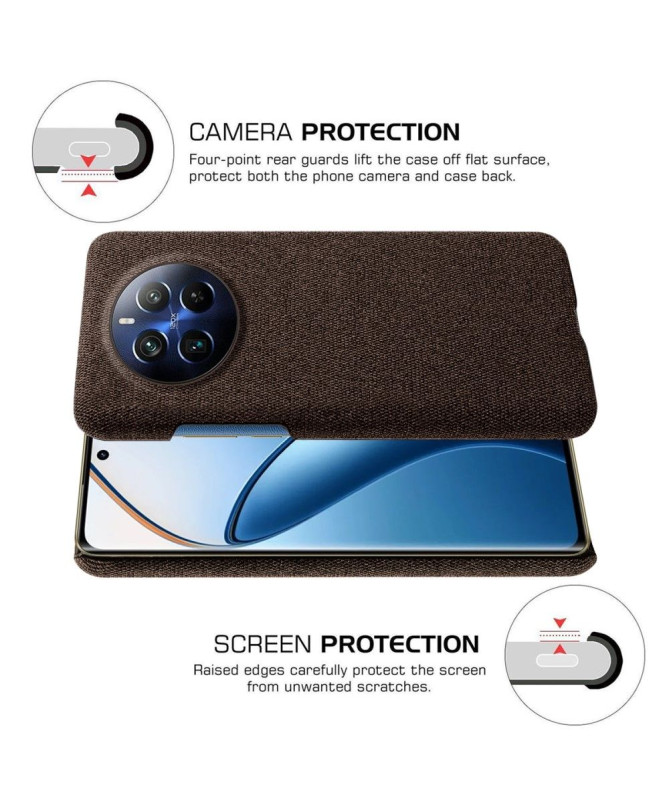 Coque Realme 12 Pro / 12 Pro Plus revêtement tissu