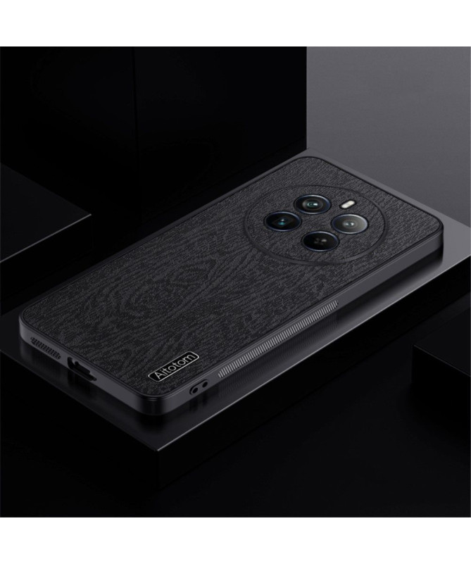 Coque Realme 12 Pro / 12 Pro Plus effet cuir style bois
