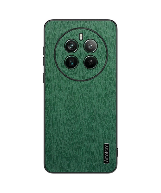 Coque Realme 12 Pro / 12 Pro Plus effet cuir style bois