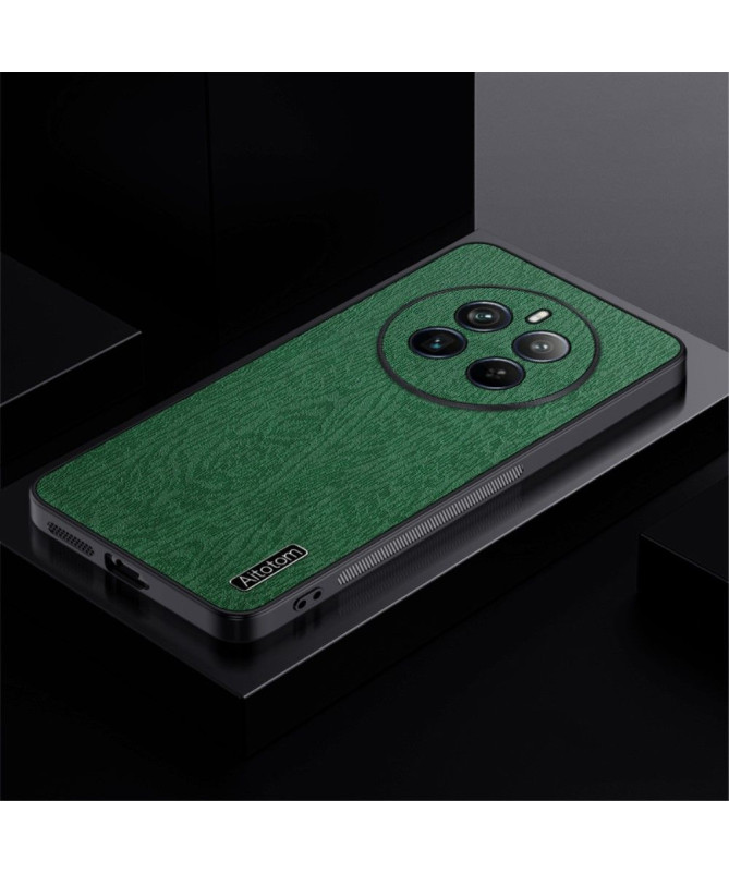 Coque Realme 12 Pro / 12 Pro Plus effet cuir style bois