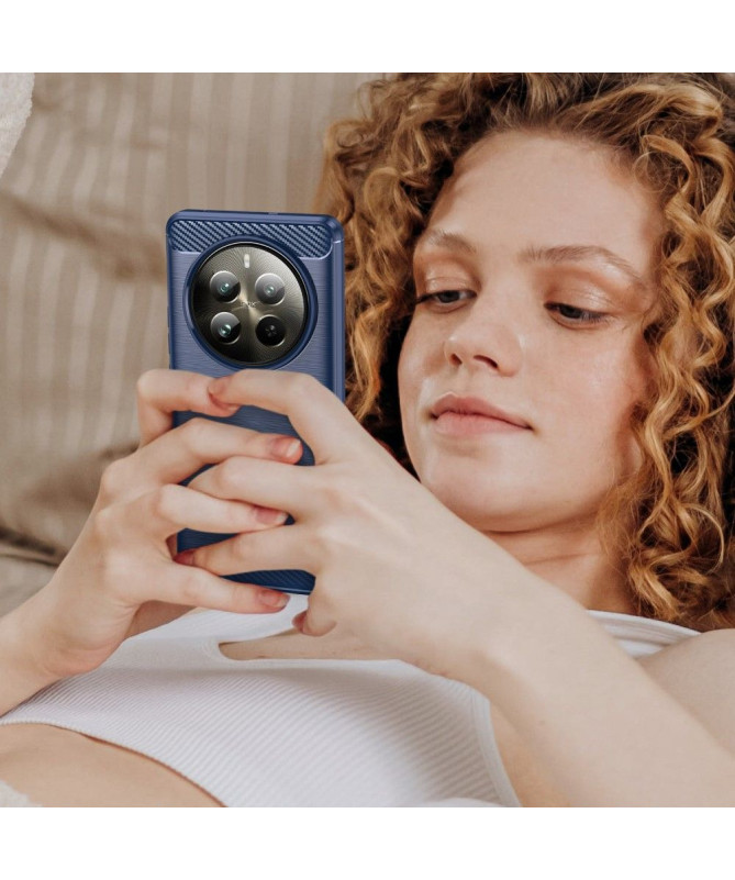 Coque Realme 12 Pro / 12 Pro Plus effet brossé silicone