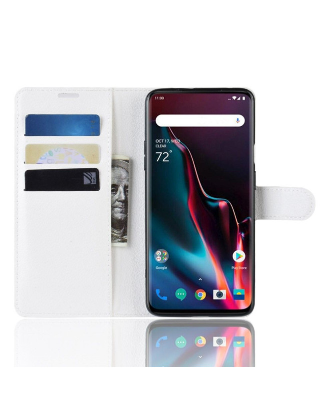 OnePlus 7 Pro - Étui style cuir porte cartes