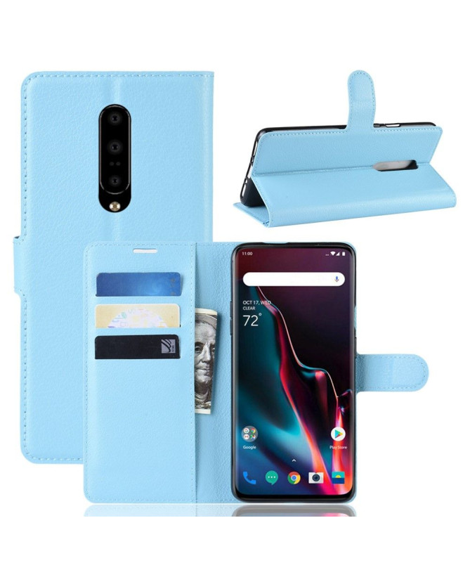 OnePlus 7 Pro - Étui style cuir porte cartes