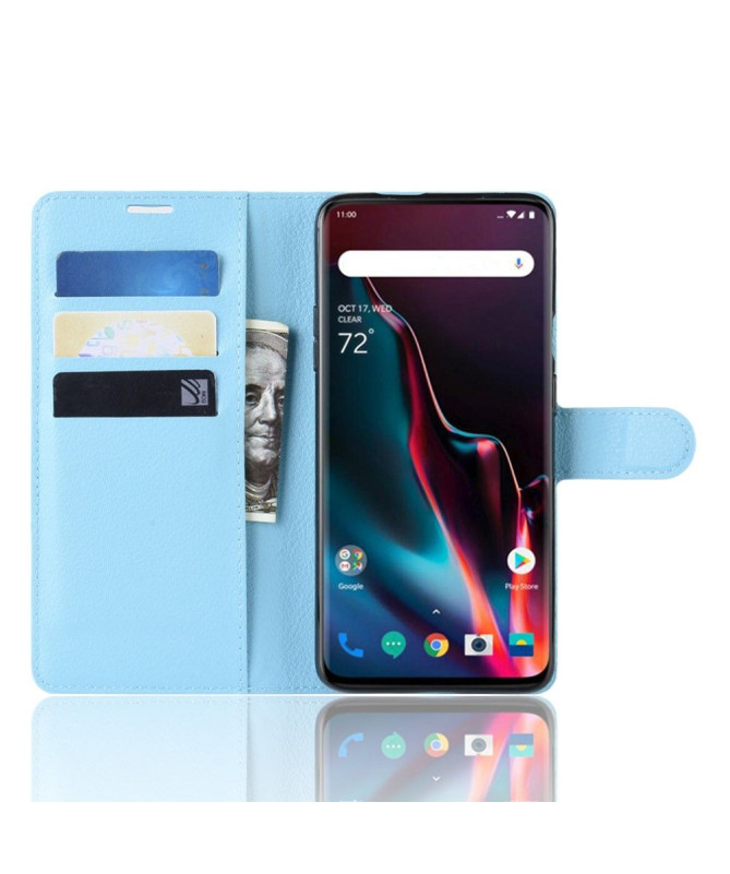 OnePlus 7 Pro - Étui style cuir porte cartes