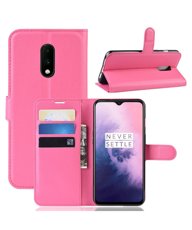 OnePlus 7 - Étui style cuir portefeuille