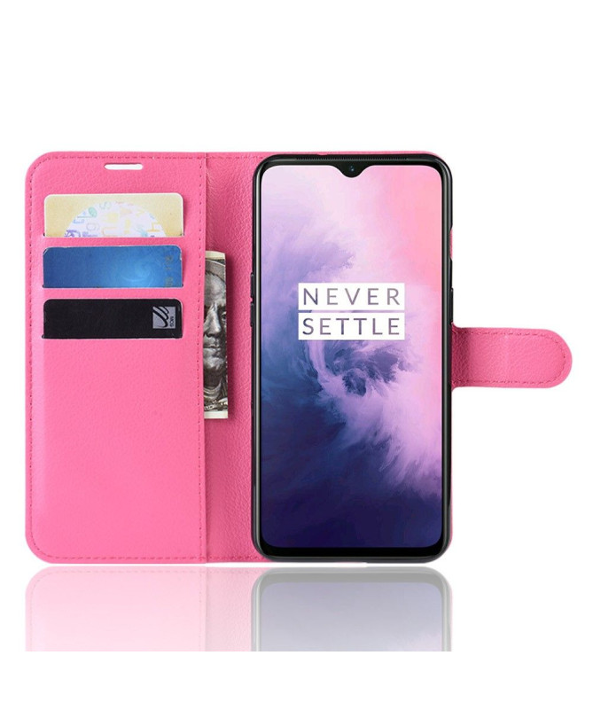 OnePlus 7 - Étui style cuir portefeuille