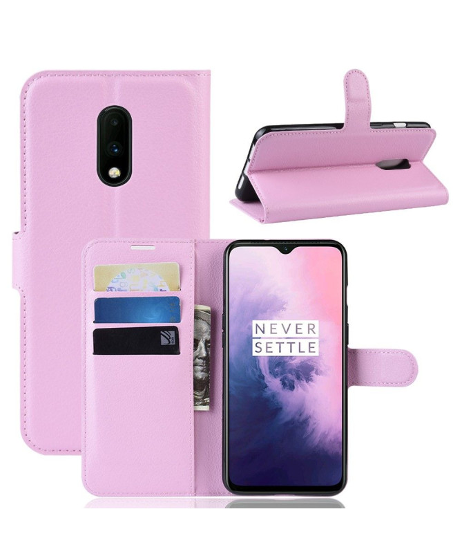 OnePlus 7 - Étui style cuir portefeuille