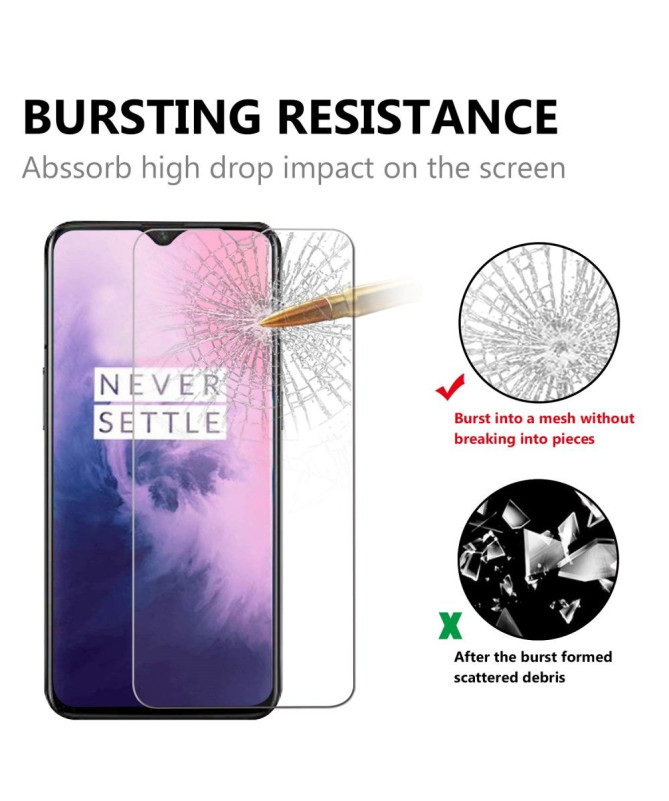 OnePlus 7 - Pack de 2 films en verre trempé