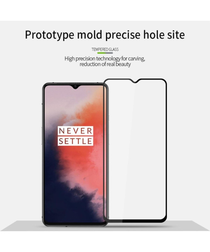 Protection d’écran OnePlus 7T en verre trempé full size