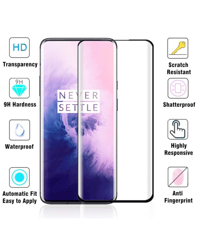 OnePlus 7T Pro / 7 Pro - Pack de 2 films en verre trempé full size