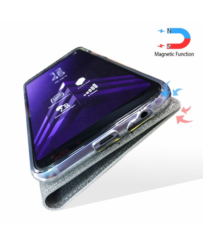 Housse OnePlus 7T croisillons fonction support