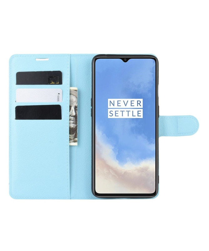 Housse OnePlus 7T portefeuille style cuir