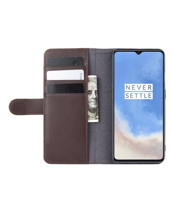 Housse OnePlus 7T cuir premium
