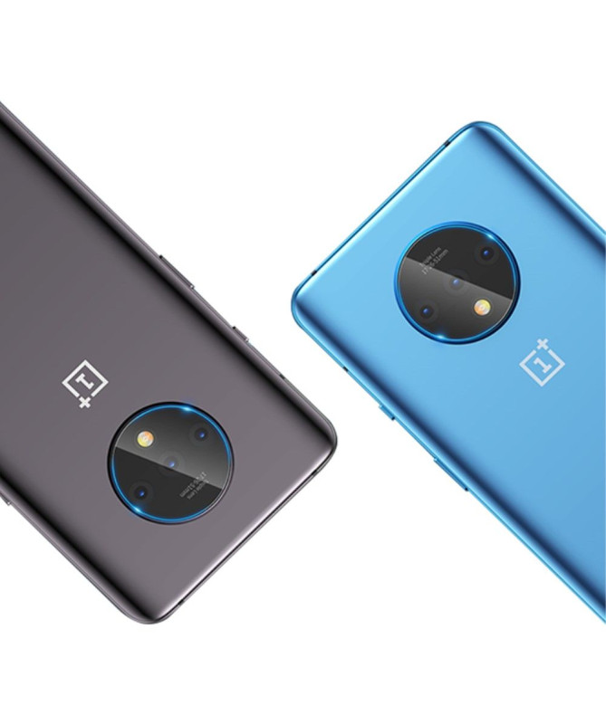 2 films en verre trempé pour objectif camera arrière OnePlus 7T