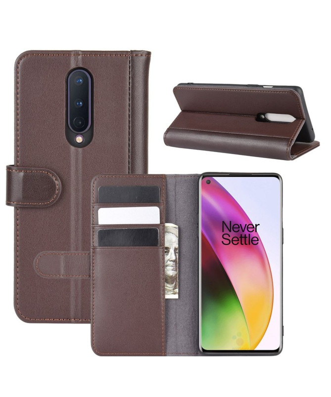 Housse portefeuille OnePlus 8 cuir premium