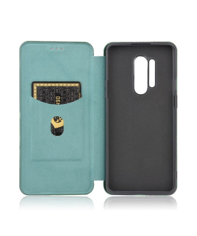 Housse OnePlus 8 Pro Effet Fibre de Carbone - Vert