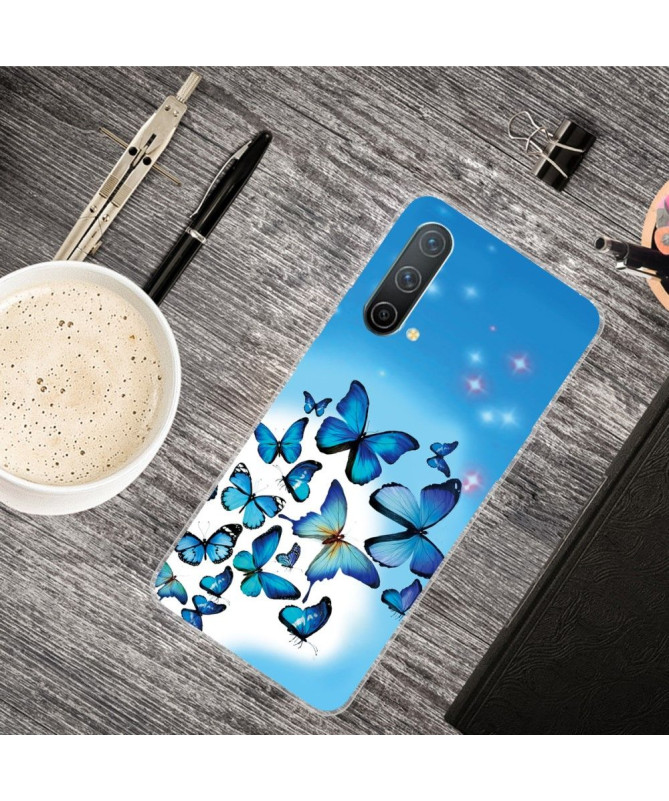 Coque OnePlus Nord CE 5G Papillons Bleus