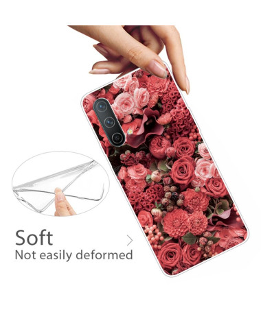 Coque OnePlus Nord CE 5G Red Flower