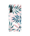 Coque OnePlus Nord CE 5G Feuilles Vertes et Roses