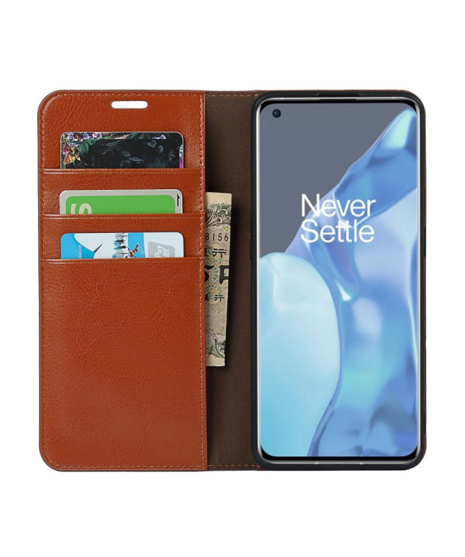 Housse OnePlus 9 Pro Cuir Porte Cartes Fonction Support