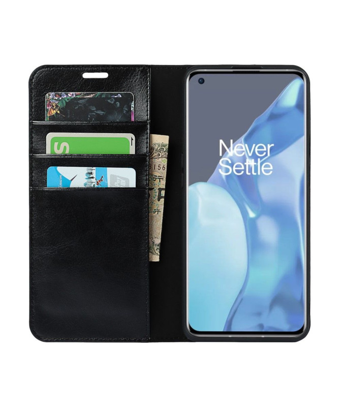 Housse OnePlus 9 Pro Cuir Porte Cartes Fonction Support