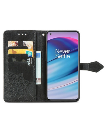 Housse OnePlus Nord CE 5G Mandala relief en simili cuir