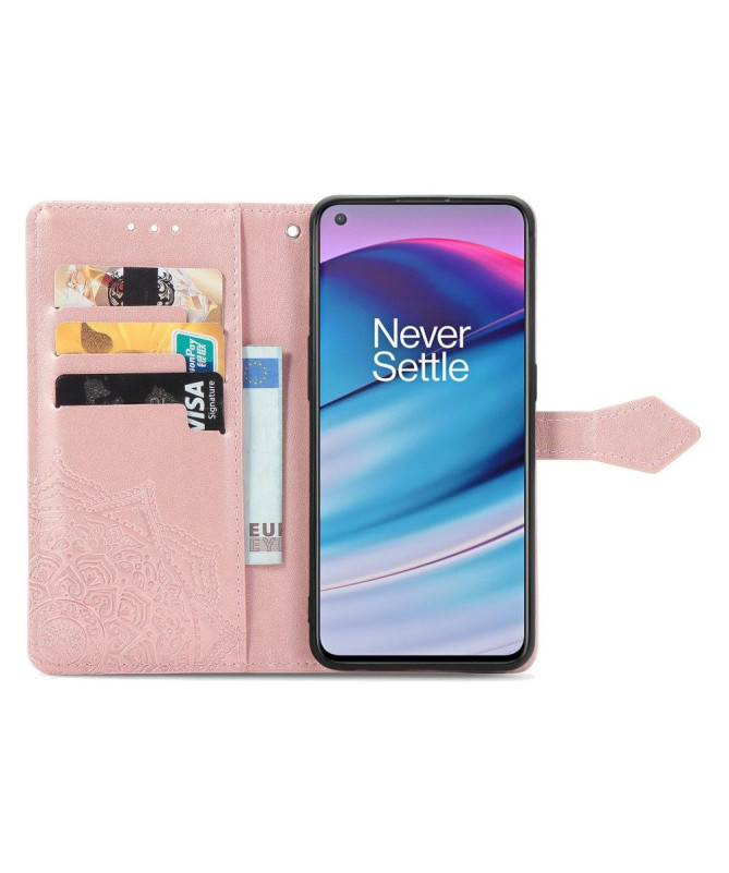 Housse OnePlus Nord CE 5G Mandala relief en simili cuir