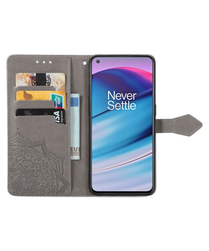 Housse OnePlus Nord CE 5G Mandala relief en simili cuir