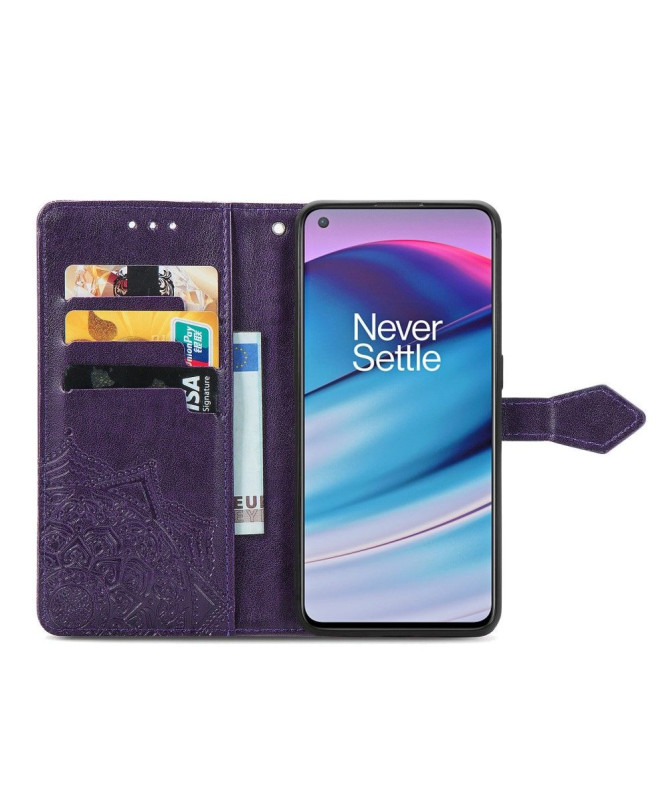 Housse OnePlus Nord CE 5G Mandala relief en simili cuir