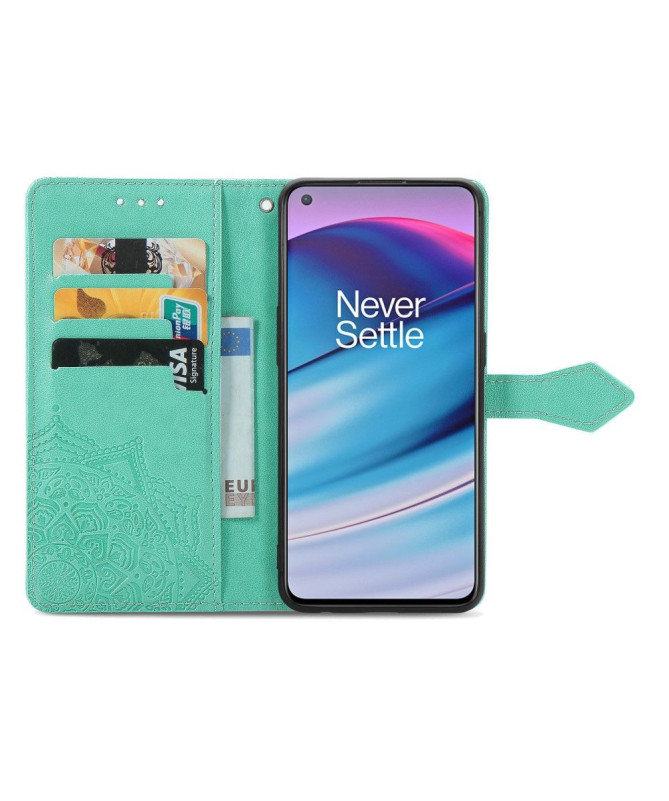 Housse OnePlus Nord CE 5G Mandala relief en simili cuir