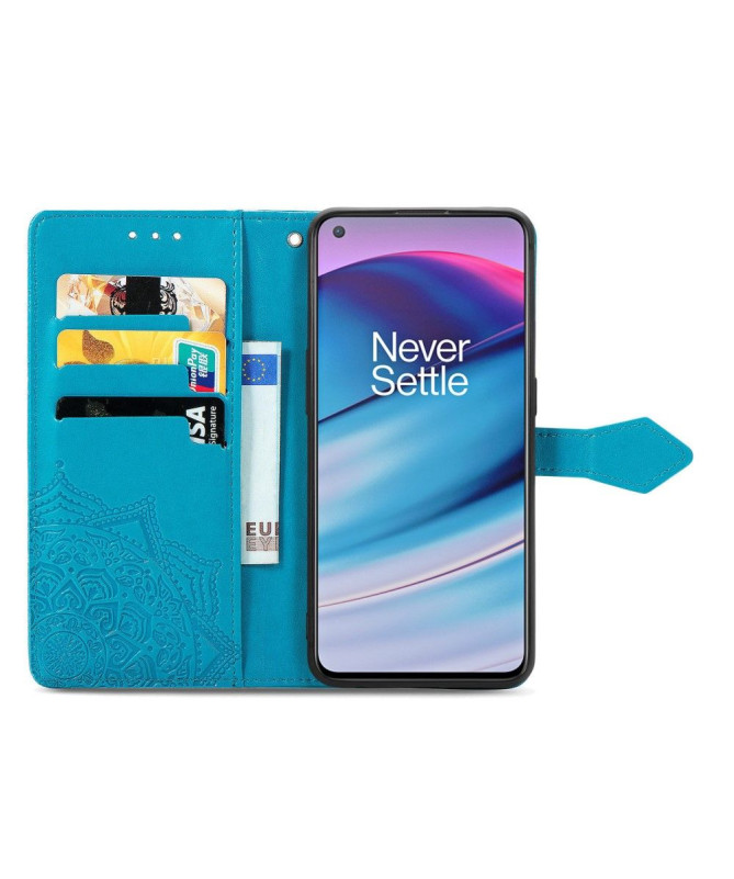 Housse OnePlus Nord CE 5G Mandala relief en simili cuir