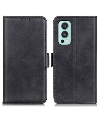 Étui OnePlus Nord 2 5G portefeuille simili cuir mat