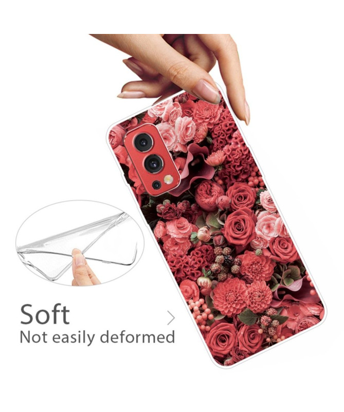 Coque OnePlus Nord 2 5G Red Flower