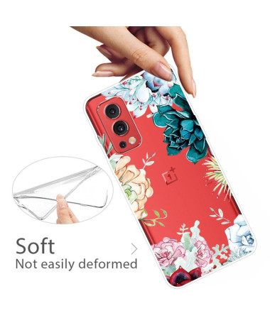 Coque OnePlus Nord 2 5G variété de fleurs