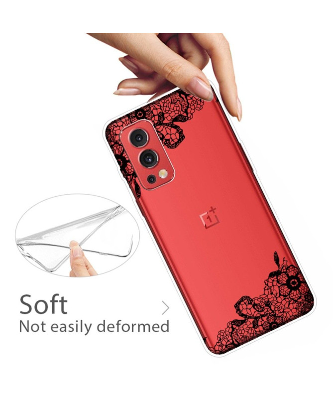 Coque OnePlus Nord 2 5G fleur dentelle