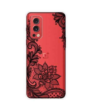 Coque OnePlus Nord 2 5G fleur dentelle