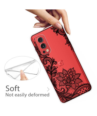 Coque OnePlus Nord 2 5G fleur dentelle